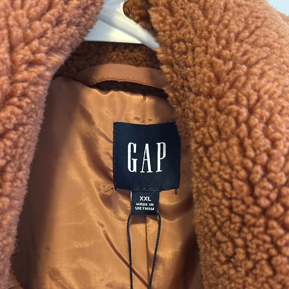 NWT GAP Brown Sherpa Jacket - Picture 5 of 7